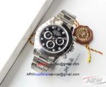 JH Factory V6 New Upgraded Rolex Replica Daytona Black Ceramic Watch
